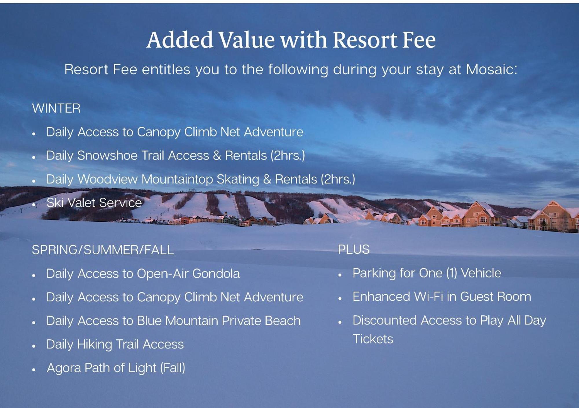 Blue Mountain Resort Mosaic Suites Blue Mountains Exteriér fotografie